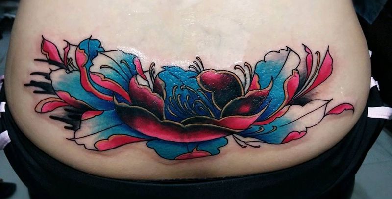 遮盖图腾纹身图片