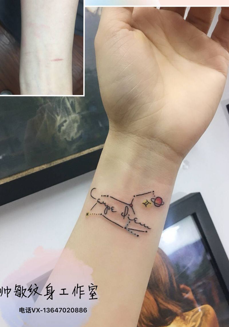 地球纹身图片_手臂纹身图案