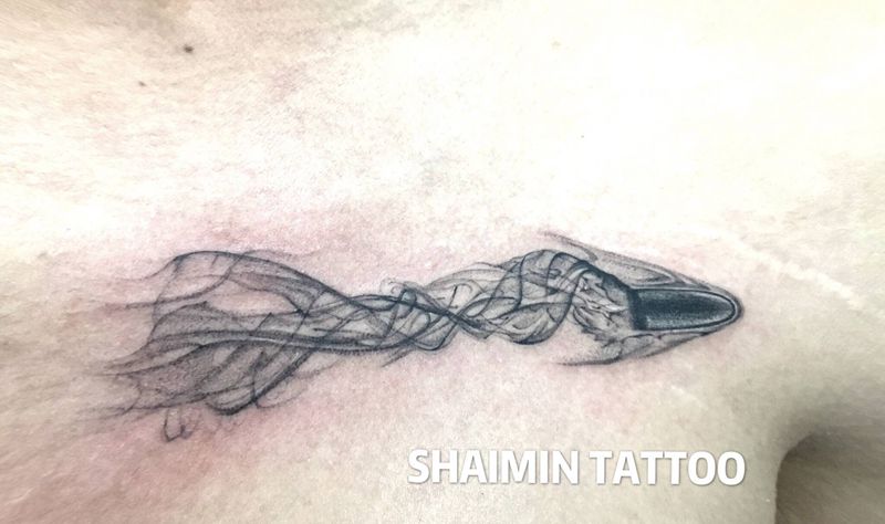 子弹纹身图片_手臂胸部纹身图案