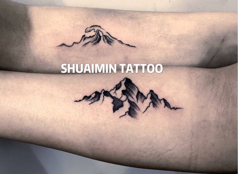 山⛰️纹身图片_手臂纹身图案