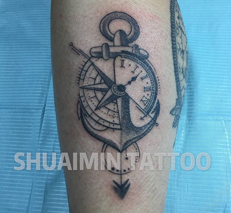 图纹身图片_腿部纹身图案