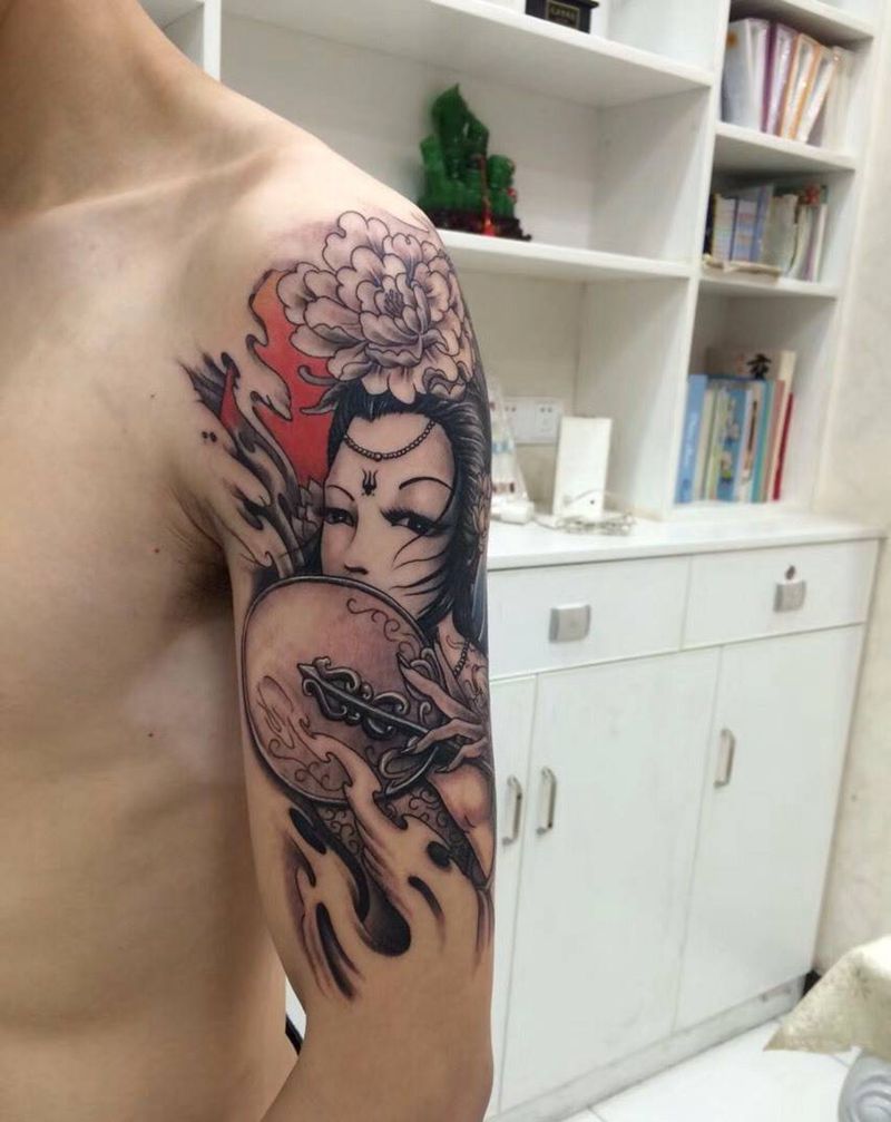 艺妓纹身图片_成品纹身图案