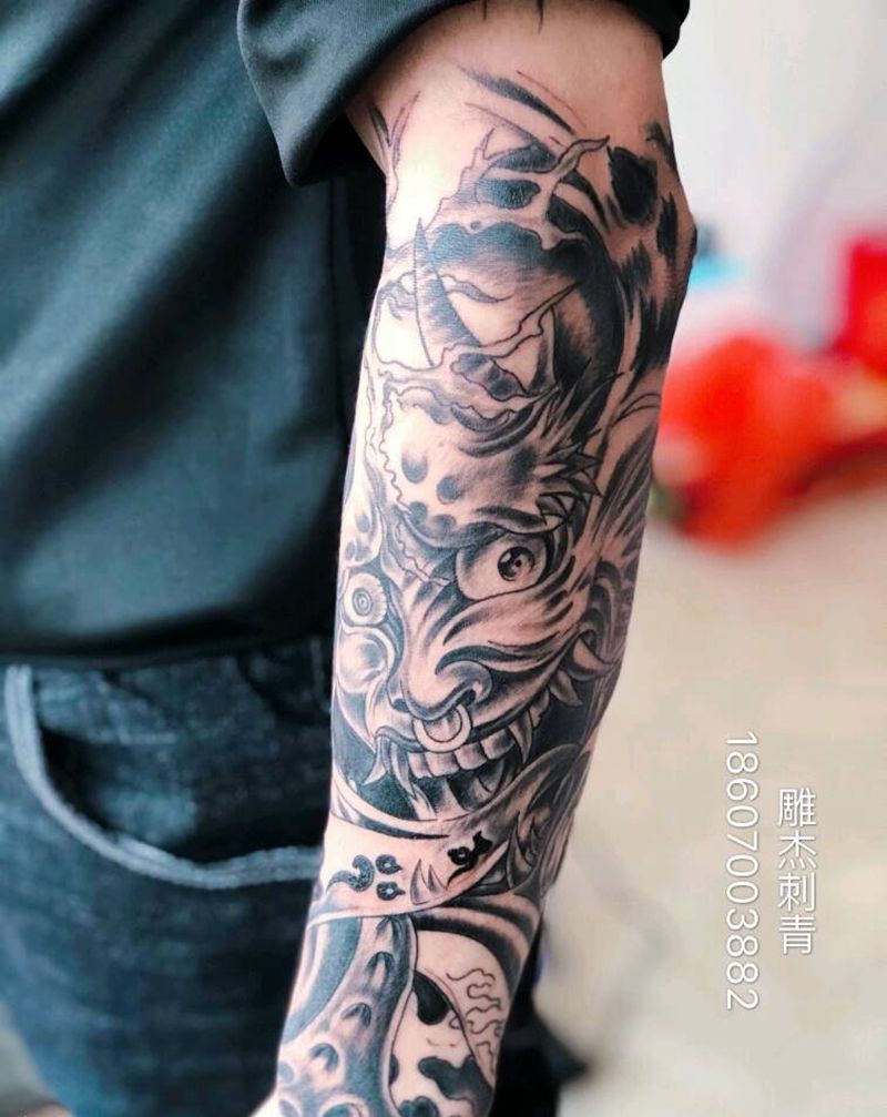 般若纹身图片_老传统纹身图案