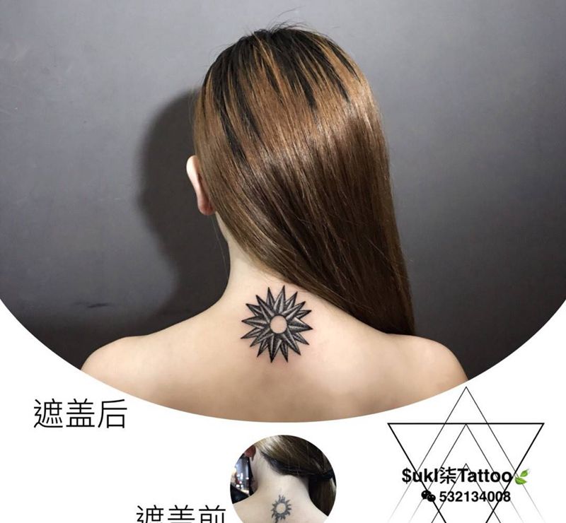 图腾遮盖纹身图片