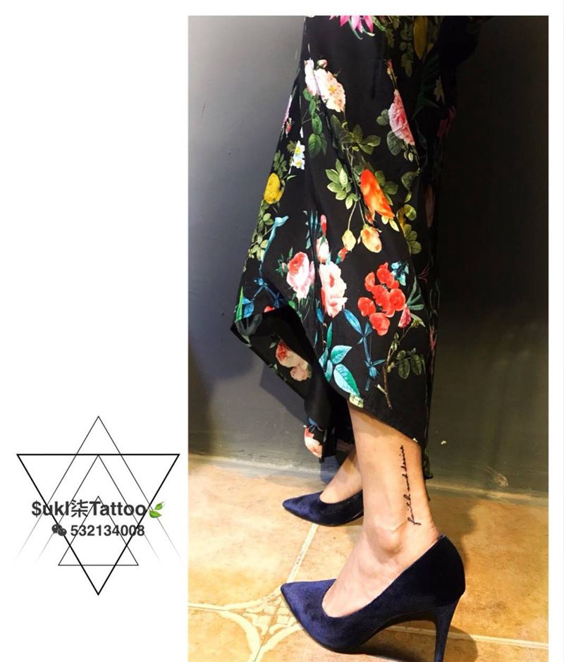 小清新英文纹身图片