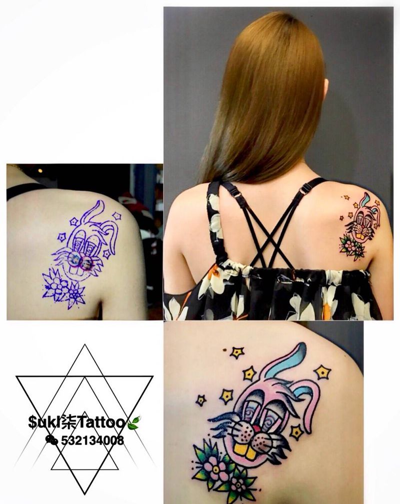 疤痕遮盖纹身图片