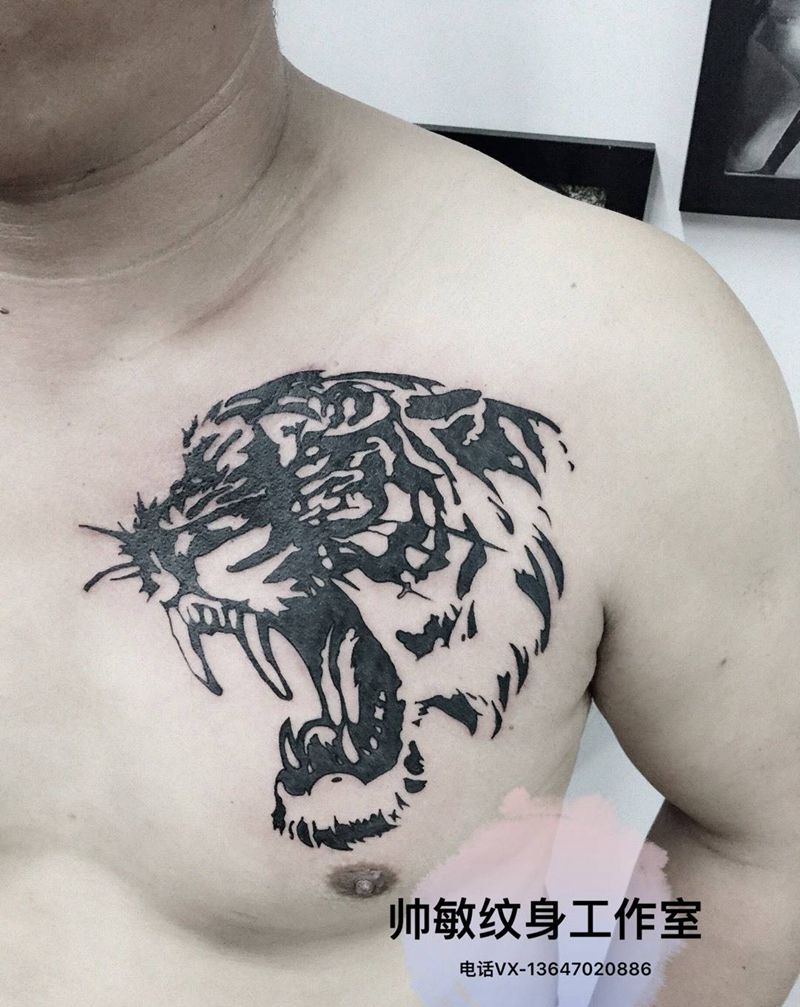 虎纹身图片_帅敏TATTOO纹身图案