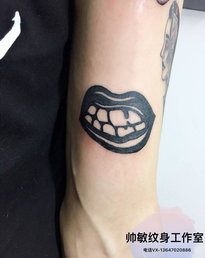 包小臂纹身图片_帅敏TATTOO几何清新手臂手稿纹身图案