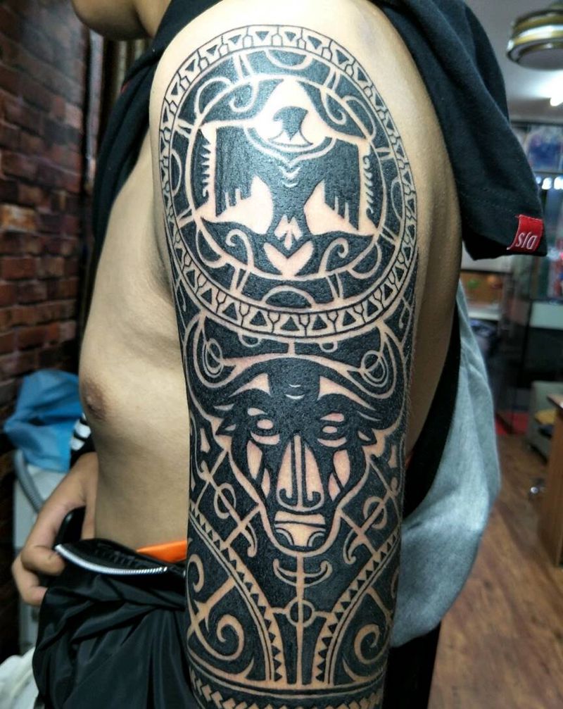 玛雅图腾纹身图片