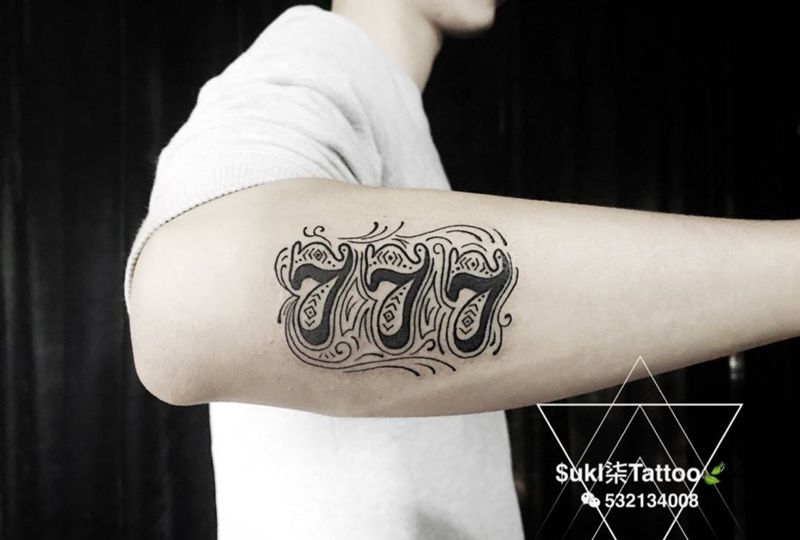777纹身图片