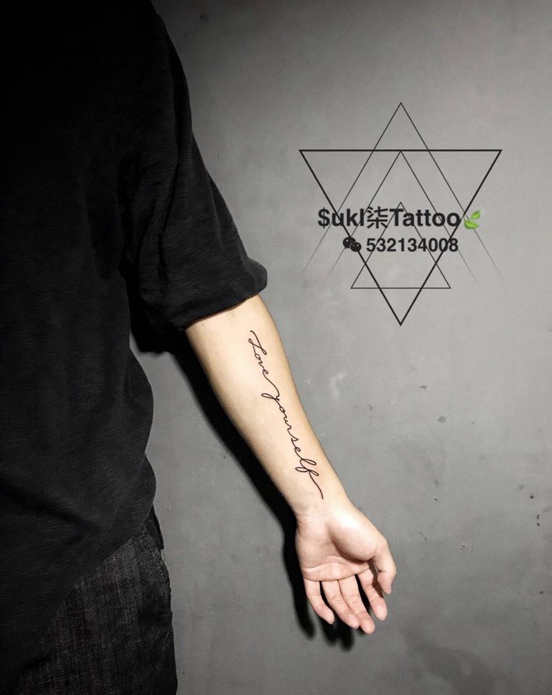 小清新英文纹身图片