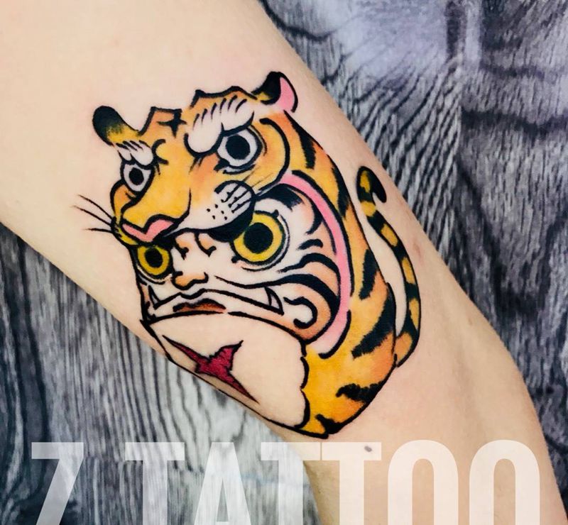 小图花臂拼接纹身图片