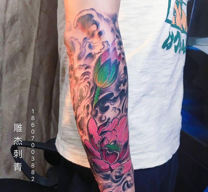 小臂新传统纹身图片_手臂手部新传统纹身图案