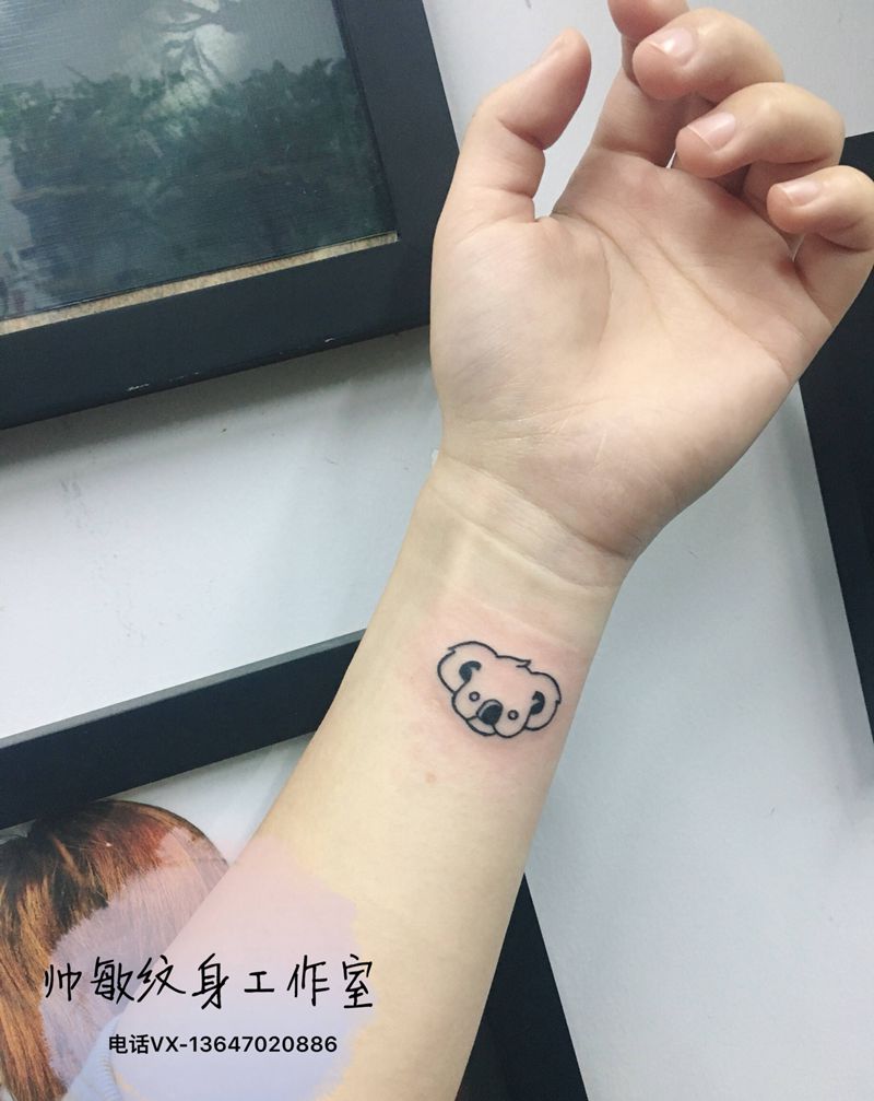 考拉纹身图片