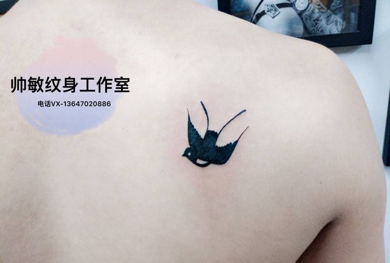 燕子纹身图片_帅敏TATTOO纹身图案