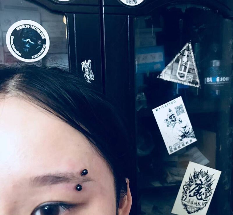 穿孔作品纹身图片