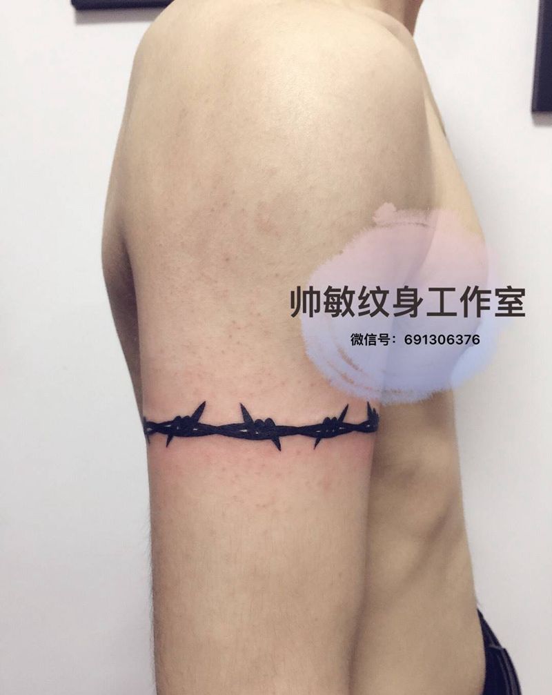 绳索纹身图片_手臂手稿清新静物图腾纹身图案