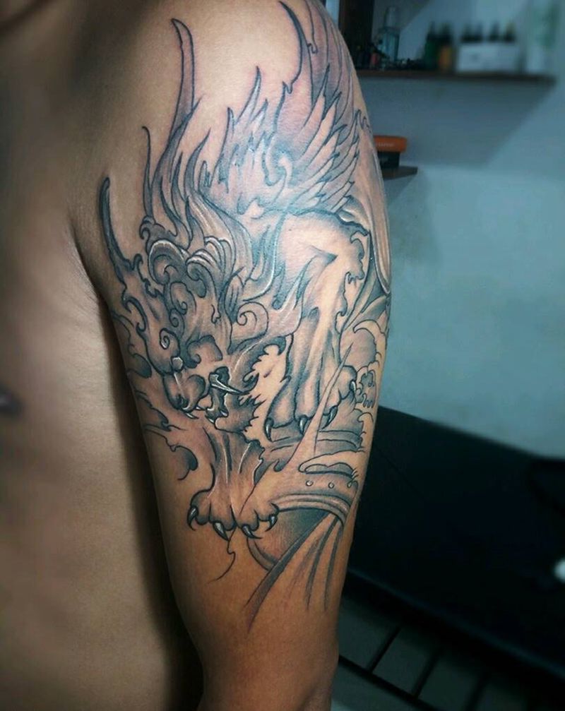 貔貅完成纹身图片