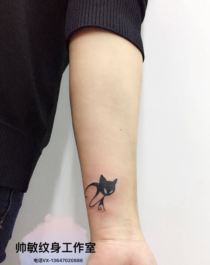 猫纹身图片_帅敏TATTOO纹身图案