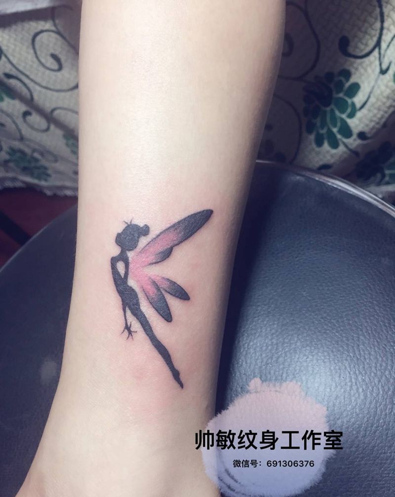 精灵卍纹身图片_脚部成品清新静物人物帅敏TATTOO纹身图案