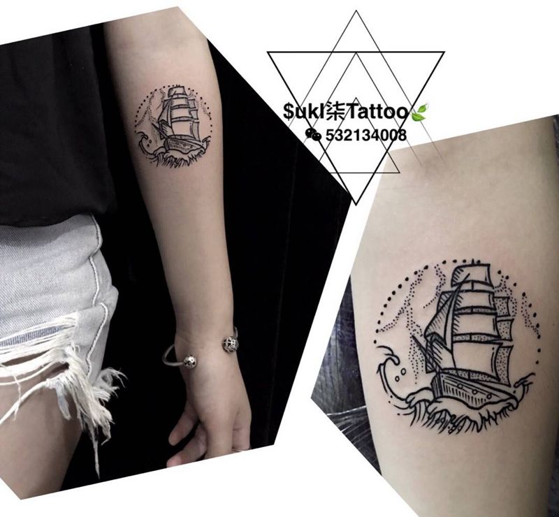 小清新⛵️纹身图片