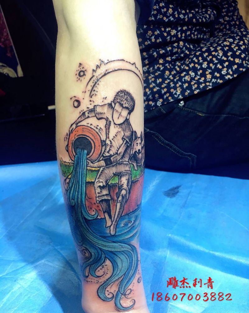 索隆纹身图片_成品手臂手部清新肖像人物几何贴纸纹身图案