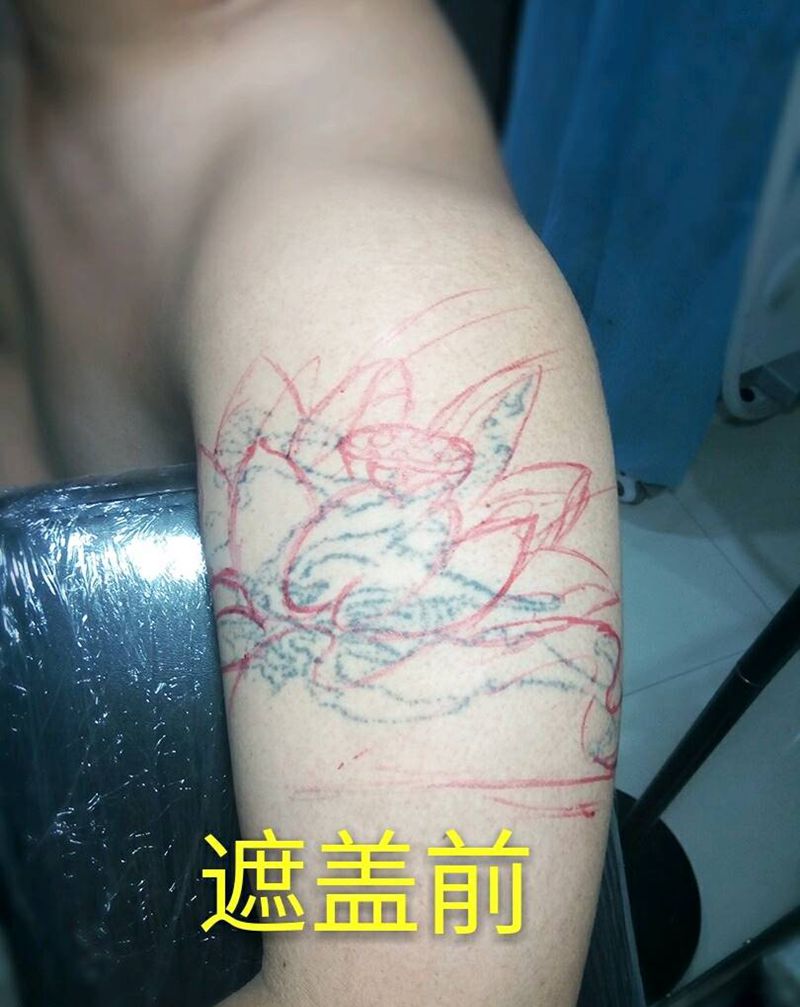 遮盖纹身图片