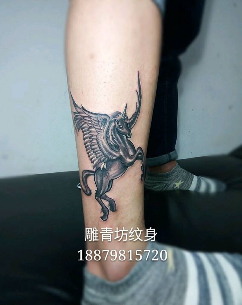 独角兽纹身图片