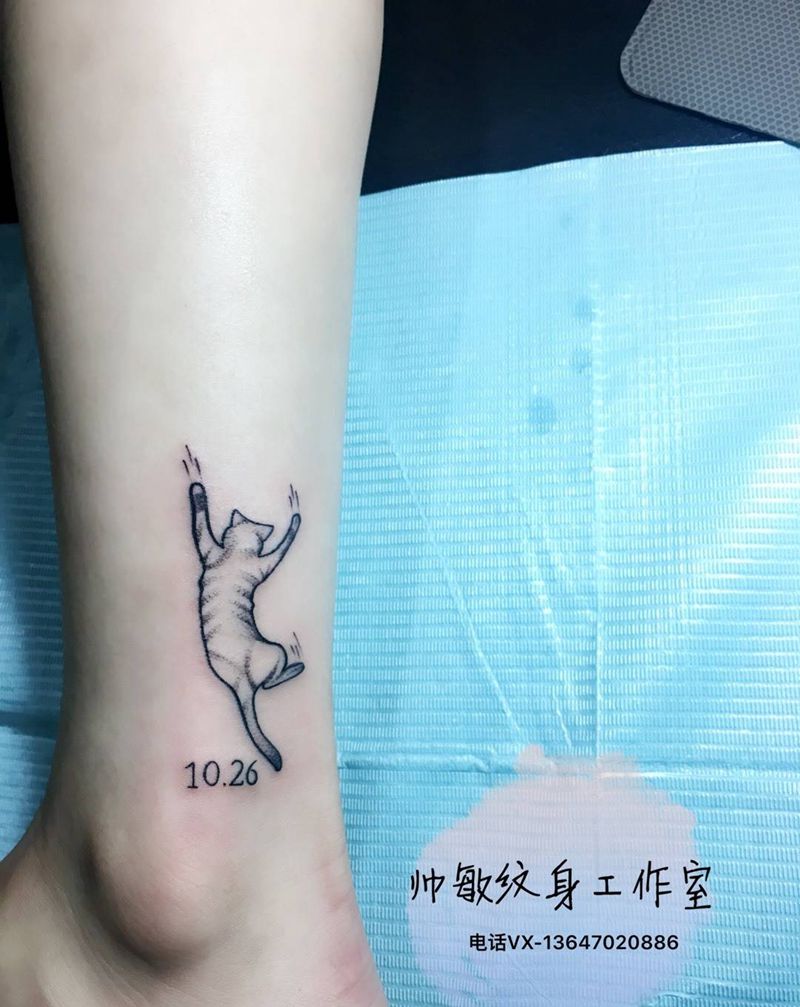 猫纹身图片