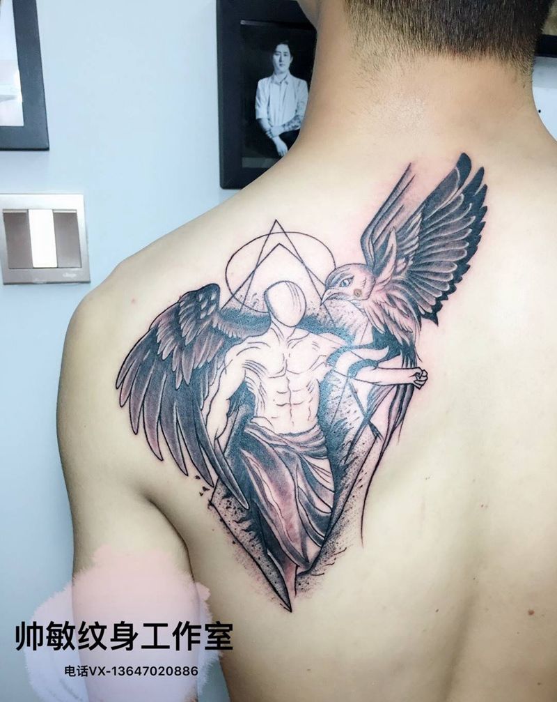 翅膀纹身图片_帅敏TATTOO纹身图案