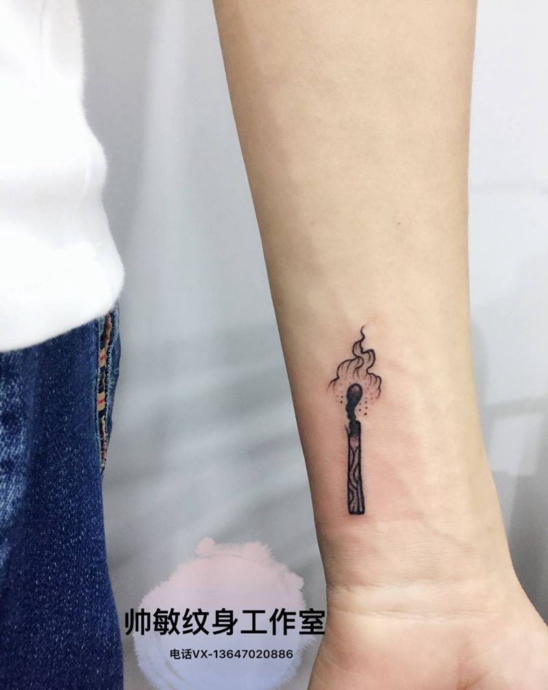 火柴纹身图片_帅敏TATTOO纹身图案