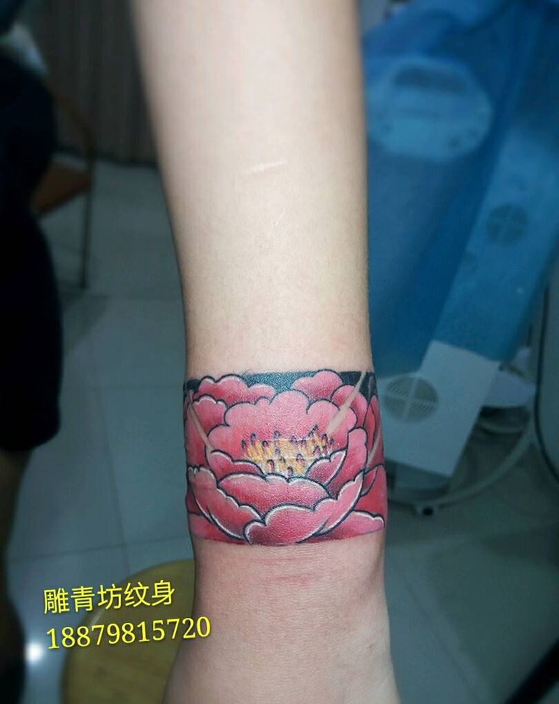 闺蜜款手环纹身图片