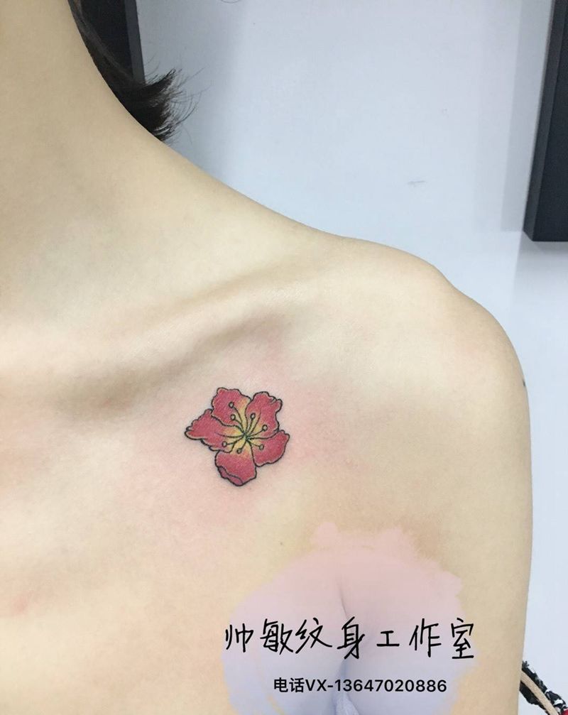 花纹身图片