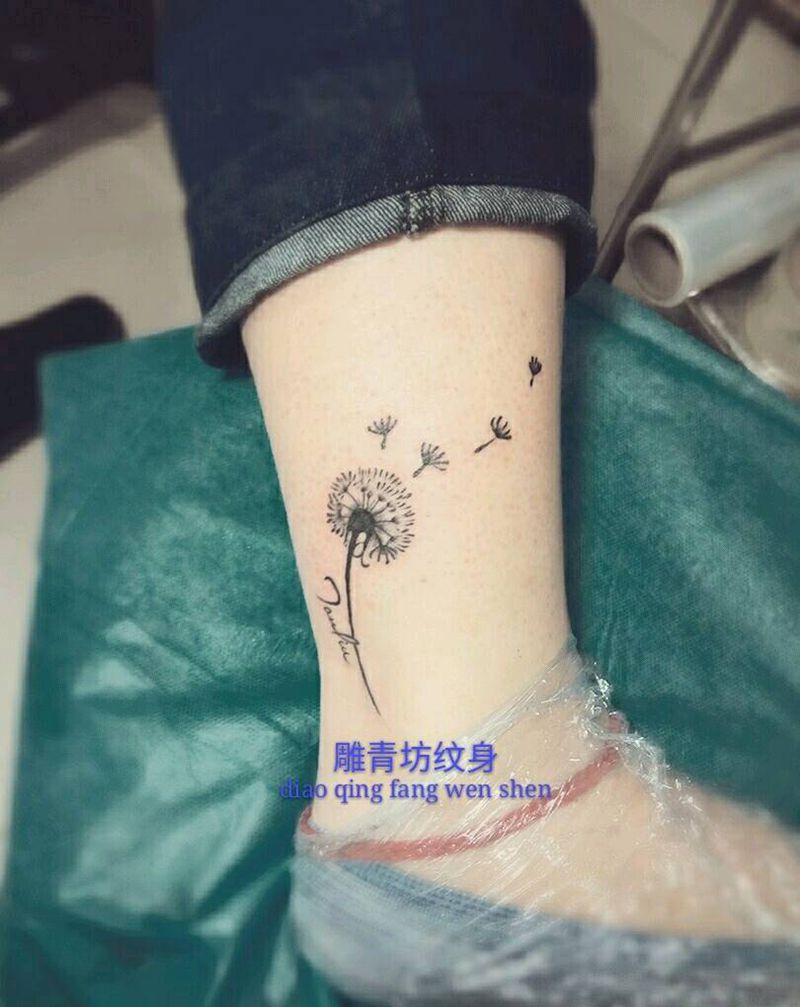 蒲公英纹身图片