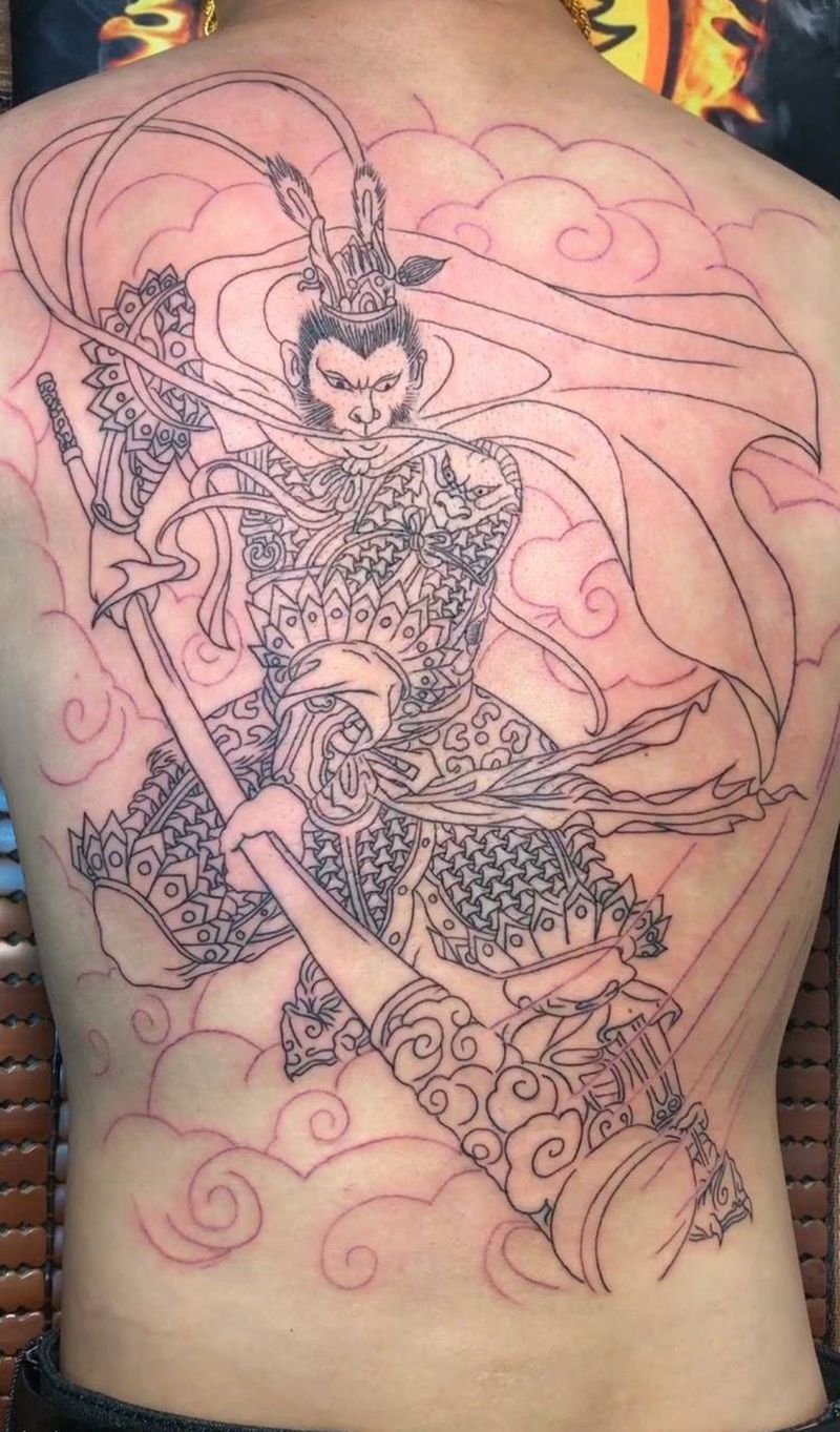 孙悟空纹身图片