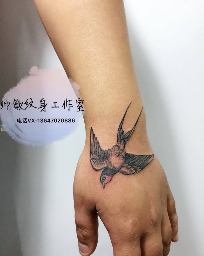燕子纹身图片