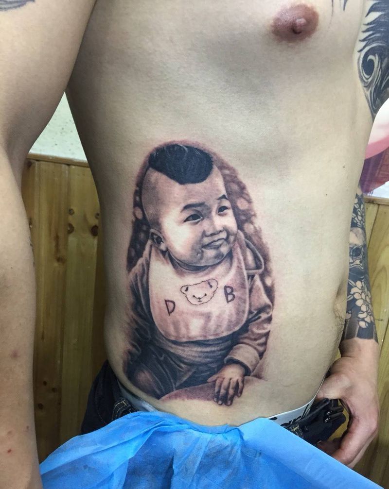 两组肖像……纹身图片