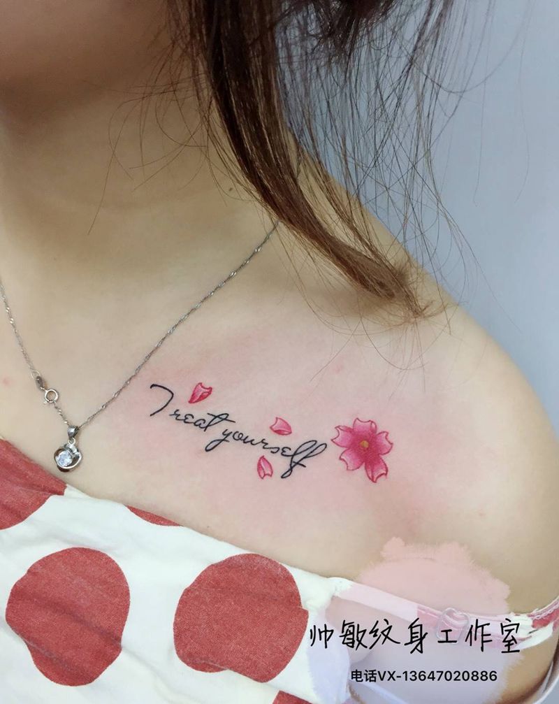 字母花纹身图片