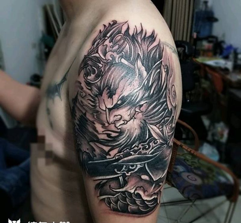 遮盖图腾纹身图片