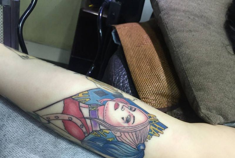 欧美女郎纹身图片