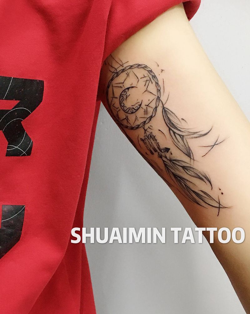 网纹身图片_手臂纹身图案