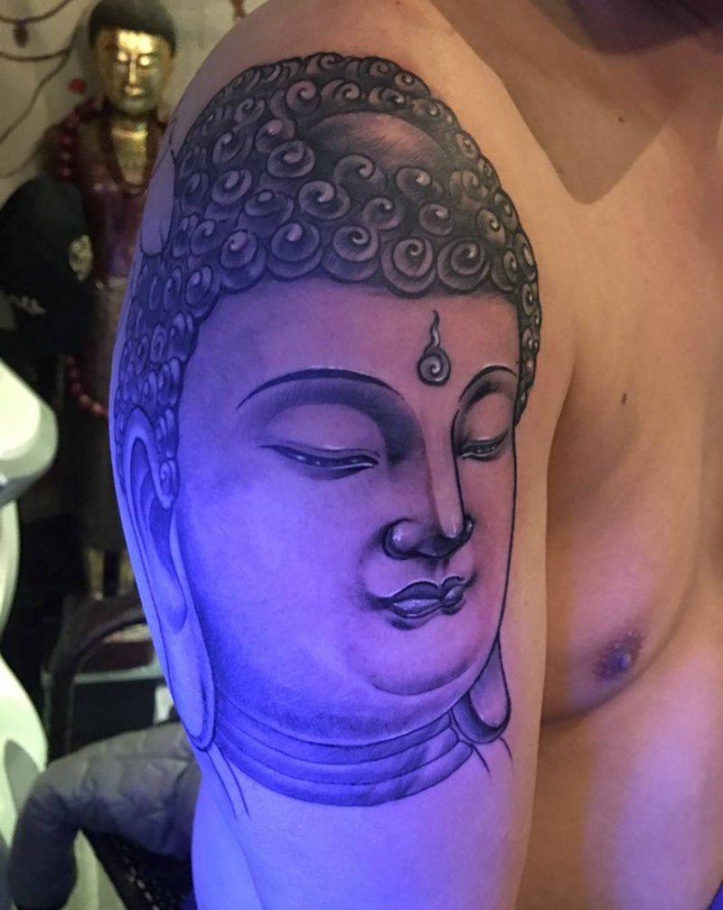 佛纹身图片_手臂传统宗教原创纹身图案