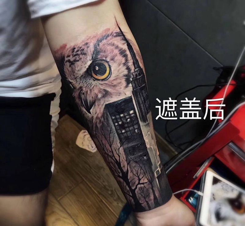 遮盖纹身图片_手臂原创纹身图案