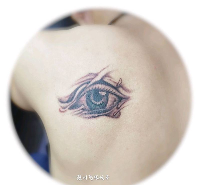 眼睛刺青纹身图片