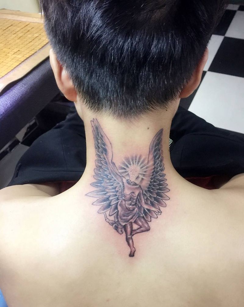 跳舞的天使纹身图片