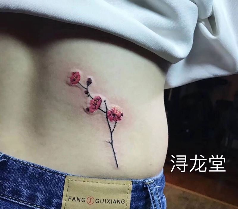 花一支纹身图片