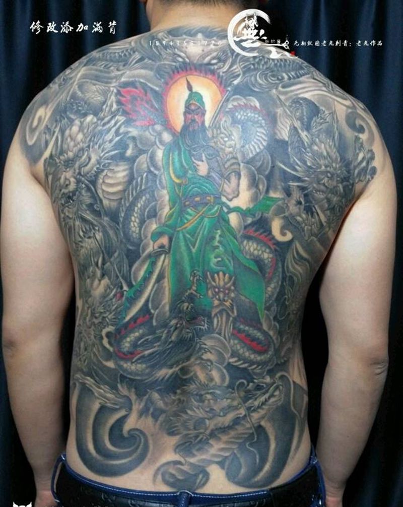 修改添加纹身图片_背部传统原创成品纹身图案