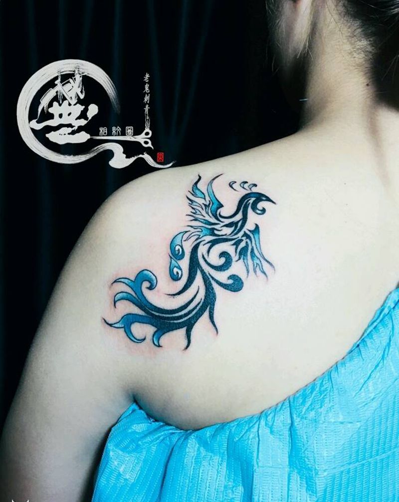 图腾纹身图片_肩部图腾纹身图案