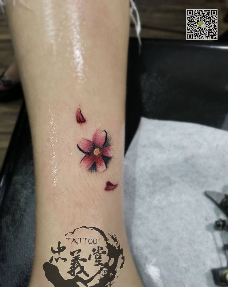 樱花纹身图片