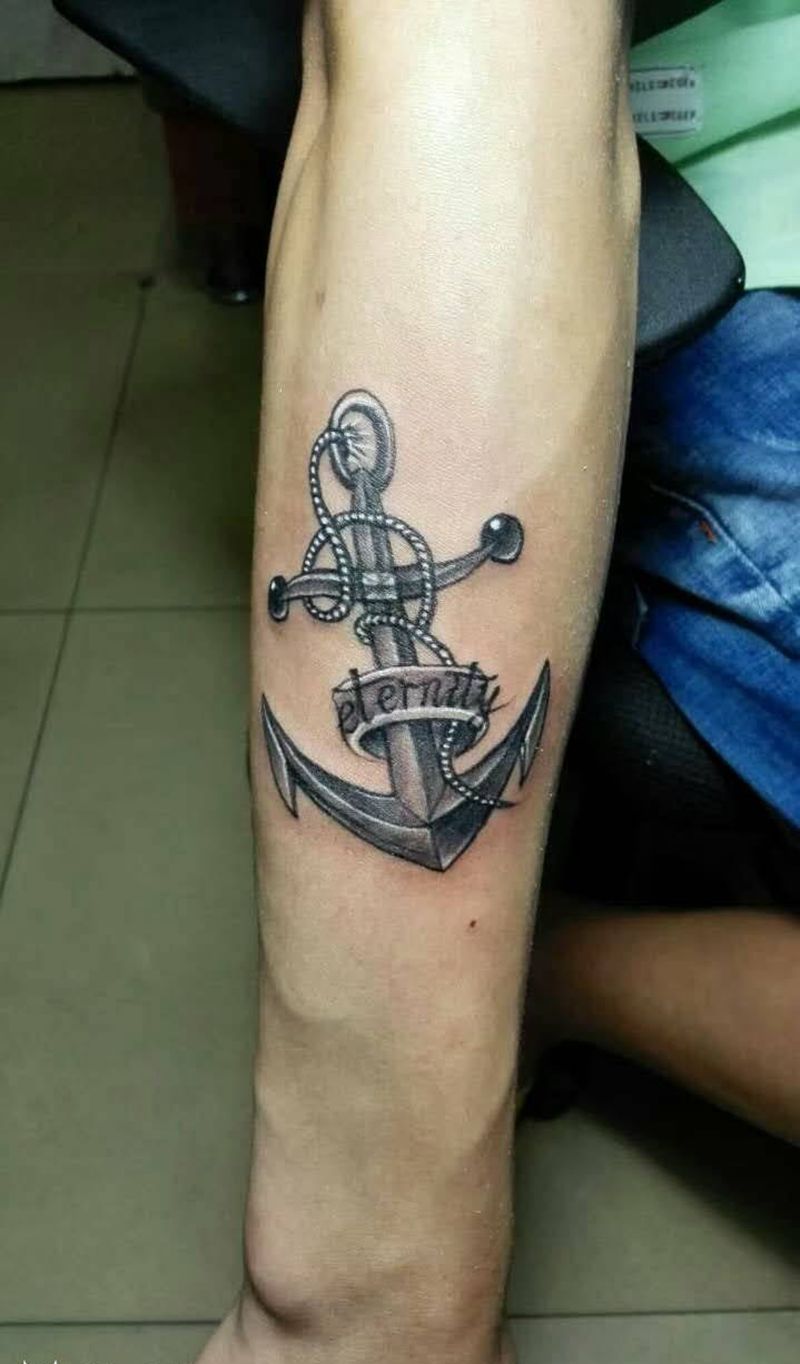 船锚纹身图片